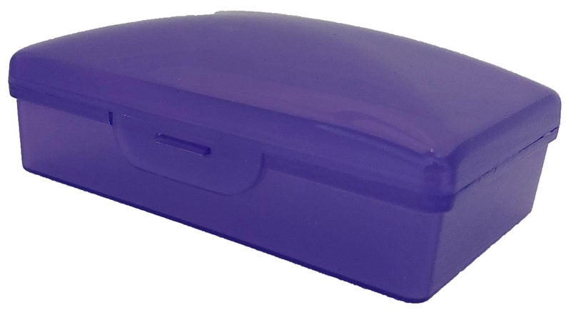 American Comb: Soap Box, 1 Purple - Made in The USA - Soapbox with Hinged Lid and Secure Latch - Image 3